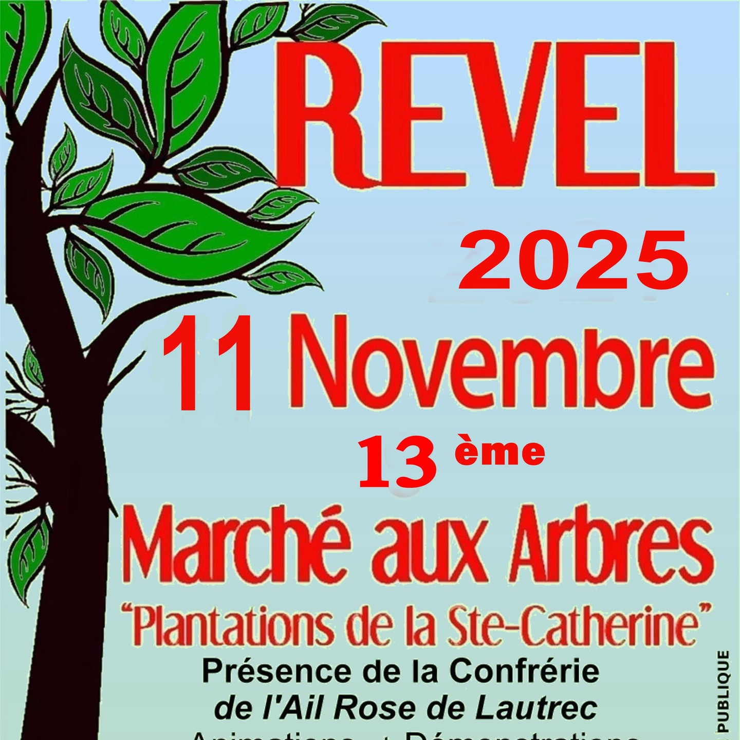 C'est demain la foire aux arbres de Revel!